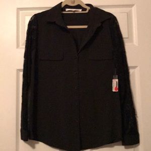 Lovers + friends black blouse